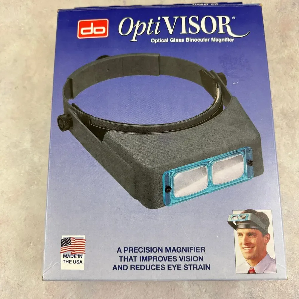 Vintage Donegan OptiVISOR DA-3 Headband Magnifier New Open Box